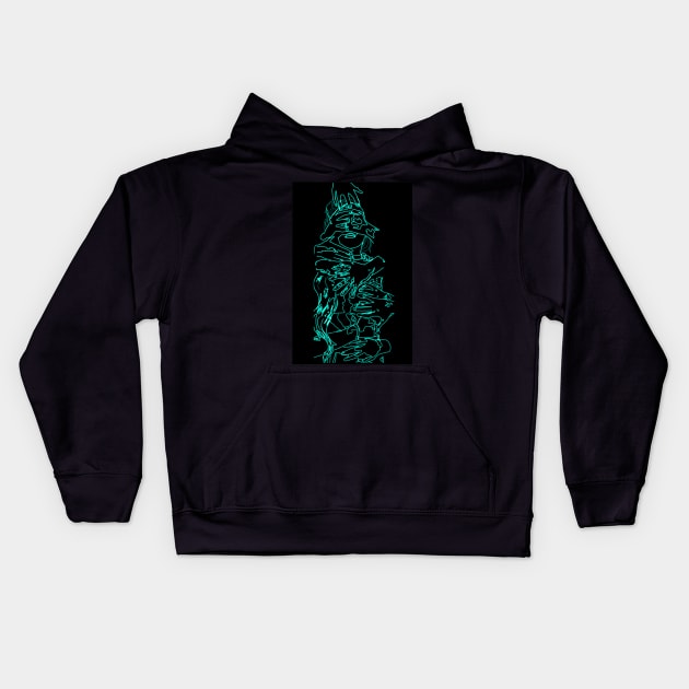 Hands... : Cyan Kids Hoodie by BelladonnaBravado